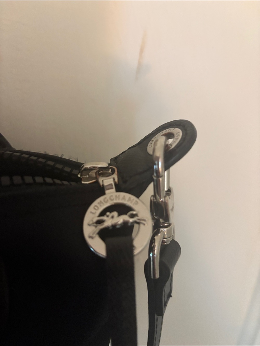 Longchamp Pliage Black Top-Handle Crossbody Bag - Picture 4 of 10